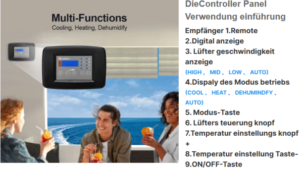 Marineklimaanlage, 16000 BTU,für Sportboote, kühlen und heizen !!!Speditionsversand!!!